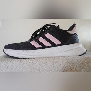 Sold- Adidas Black and Pink Women's Sneakers